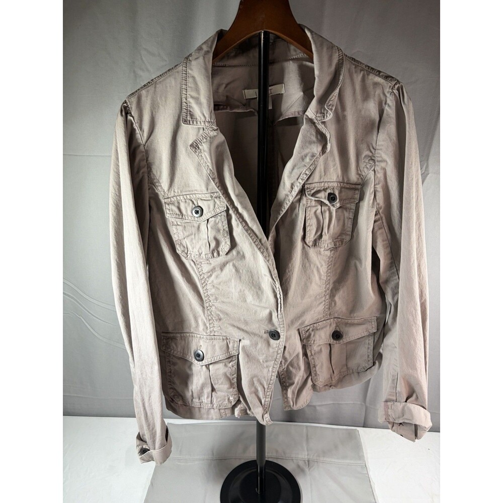 Loft Womens Tan Utility Jacket, L